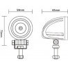 Dimensions LED Moto TecnoGlobe