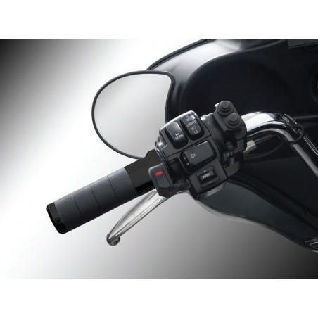 Heated Grips Black with integrated switch for Harley Davidson