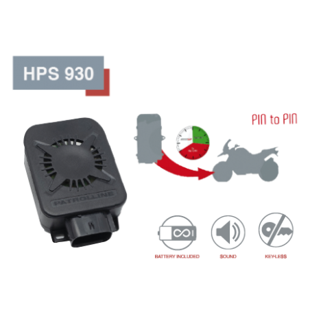 Alarme moto sans clé HPS930 agréé par votre assurance en Belgique.