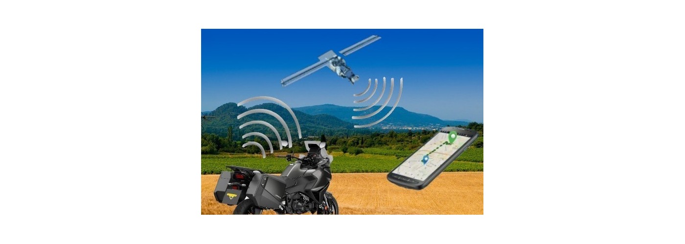 Satellite anti-theft and tracking system for motorcycle