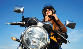 Motorcycle alarm that recognizes its rider