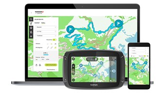 Planification de ballade moto sur TomTom Rider 400