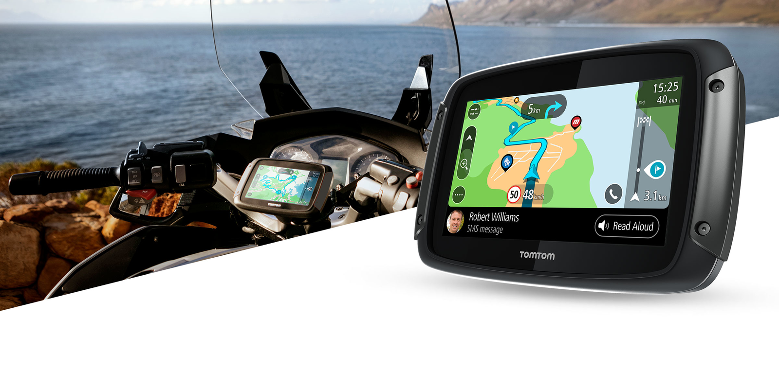 GPS TomTom pour moto  La dernière gamme TomTom Rider pour les