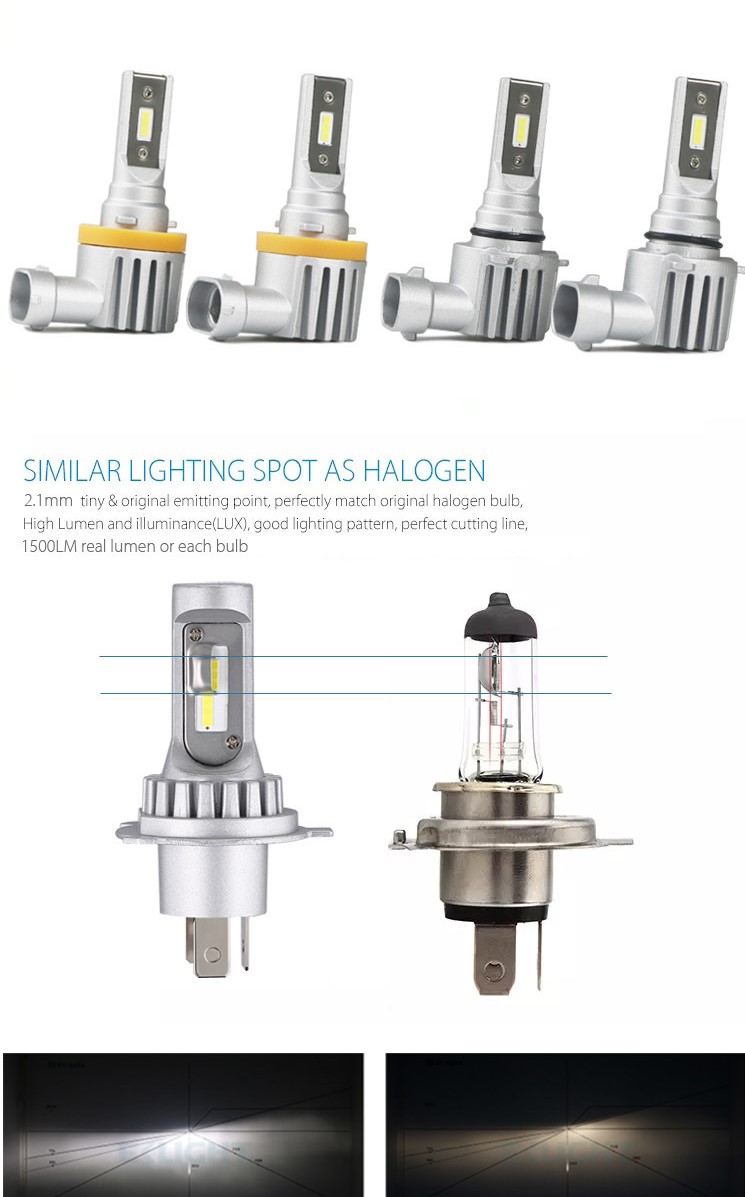 Différence entre une ampoule h4 et h7