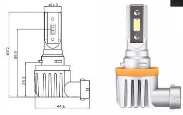 Ampoule Led moto extra compacte TECNOGLOBE